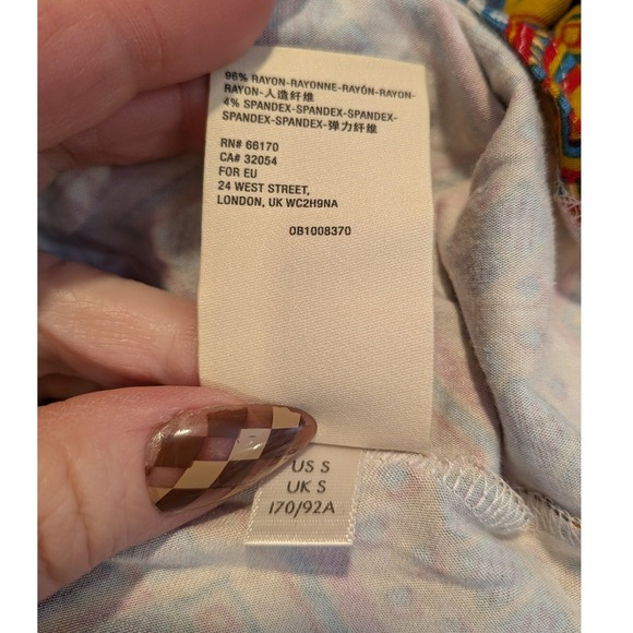 Boho Cottagecore Anthropologie Maeve Floral VNeck CutOut Red White Maxi S Dress - Picture 11 of 12